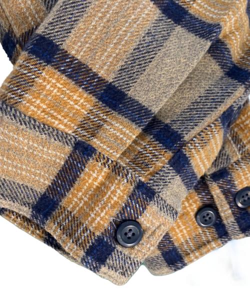 Patagonia（パタゴニア）Patagonia (パタゴニア) Patagonia 長袖シャツ ブラウン×ネイビー サイズ:Sの古着・服飾アイテム