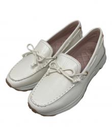 bussola（ブソラ）の古着「bussola 本革リボン ローファー」｜アイボリー