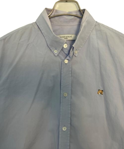 maison kitsune（メゾンキツネ）MAISON KITSUNE (メゾンキツネ) MAISON KITSUNE 長袖シャツ ブルー サイズ:41の古着・服飾アイテム