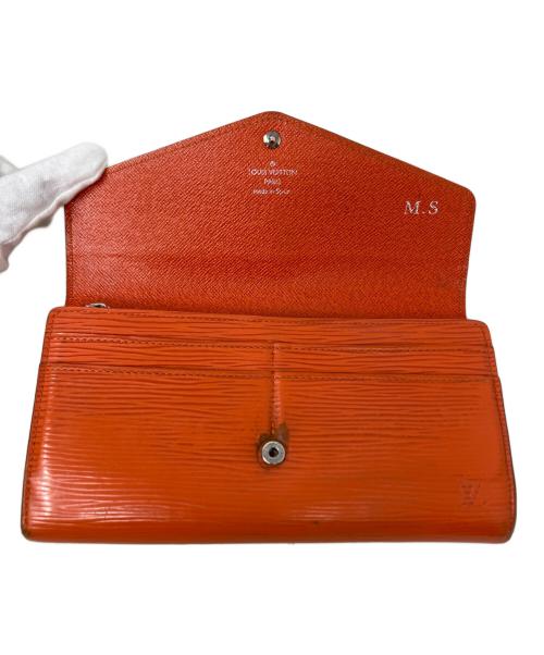 LOUIS VUITTON（ルイ ヴィトン）LOUIS VUITTON (ルイ ヴィトン) LOUIS VUITTON エピ 長財布 オレンジの古着・服飾アイテム