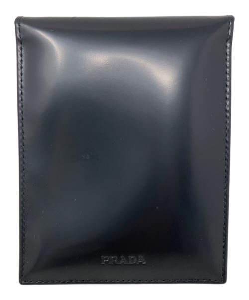 PRADA（プラダ）PRADA (プラダ) PRADA 2つ折りパスケース ブラックの古着・服飾アイテム