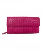 BOTTEGA VENETAボッテガベネタ）の古着「BOTTEGA VENETA 長財布」｜ピンク