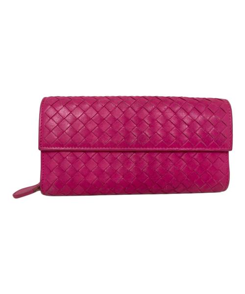 BOTTEGA VENETA（ボッテガベネタ）BOTTEGA VENETA (ボッテガベネタ) BOTTEGA VENETA 長財布 ピンクの古着・服飾アイテム