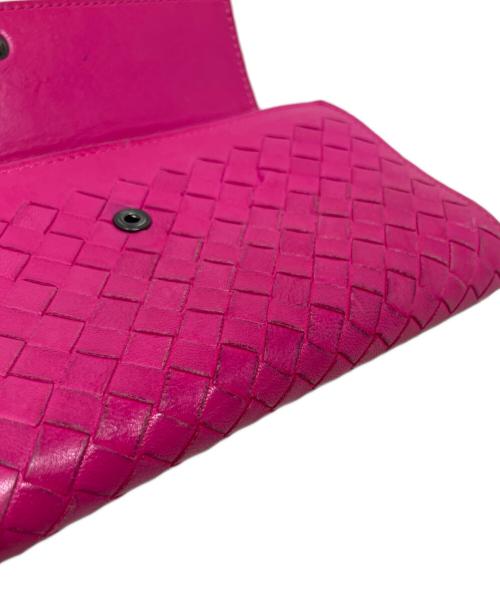BOTTEGA VENETA（ボッテガベネタ）BOTTEGA VENETA (ボッテガベネタ) BOTTEGA VENETA 長財布 ピンクの古着・服飾アイテム