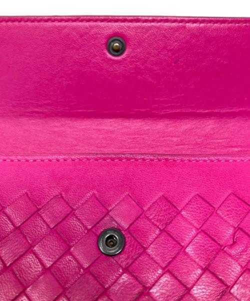 BOTTEGA VENETA（ボッテガベネタ）BOTTEGA VENETA (ボッテガベネタ) BOTTEGA VENETA 長財布 ピンクの古着・服飾アイテム