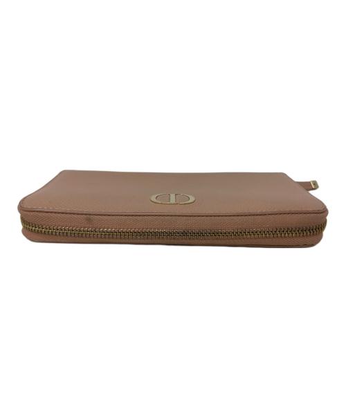 Christian Dior（クリスチャン ディオール）Christian Dior (クリスチャン ディオール) Christian Dior 30 モンテーニュ ラウンドファスナー財布 ベージュの古着・服飾アイテム