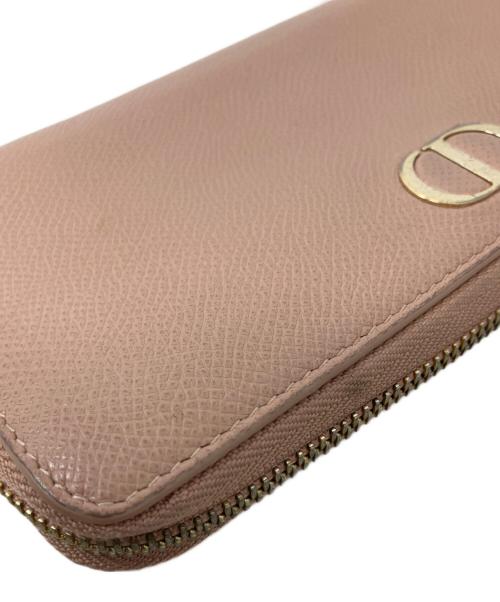 Christian Dior（クリスチャン ディオール）Christian Dior (クリスチャン ディオール) Christian Dior 30 モンテーニュ ラウンドファスナー財布 ベージュの古着・服飾アイテム
