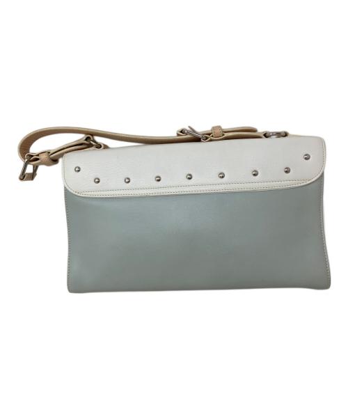 LOEWE（ロエベ）LOEWE (ロエベ) LOEWE ハンドバッグ ホワイト×スカイブルーの古着・服飾アイテム