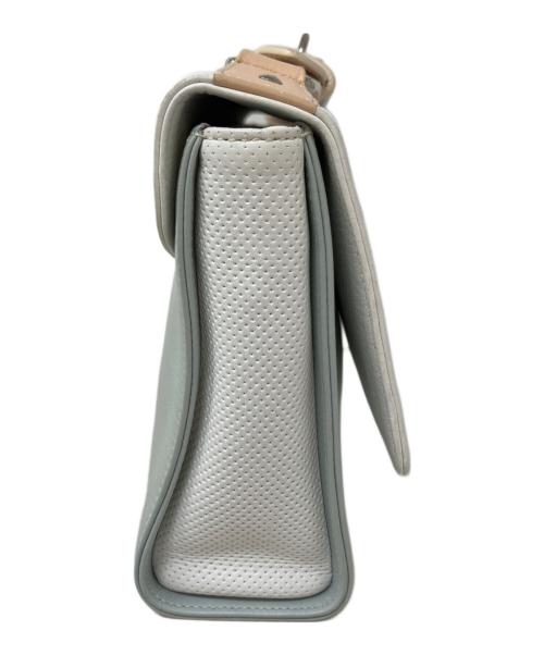 LOEWE（ロエベ）LOEWE (ロエベ) LOEWE ハンドバッグ ホワイト×スカイブルーの古着・服飾アイテム