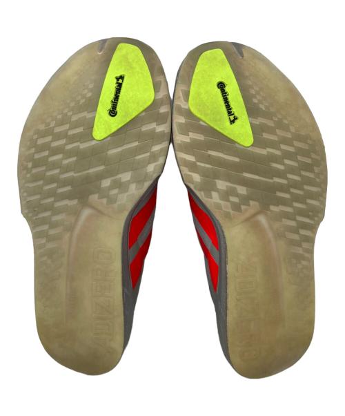 adidas（アディダス）adidas (アディダス) adidas ADIZERO JAPAN 9 ランニングシューズ シルバー×レッド サイズ:26㎝の古着・服飾アイテム