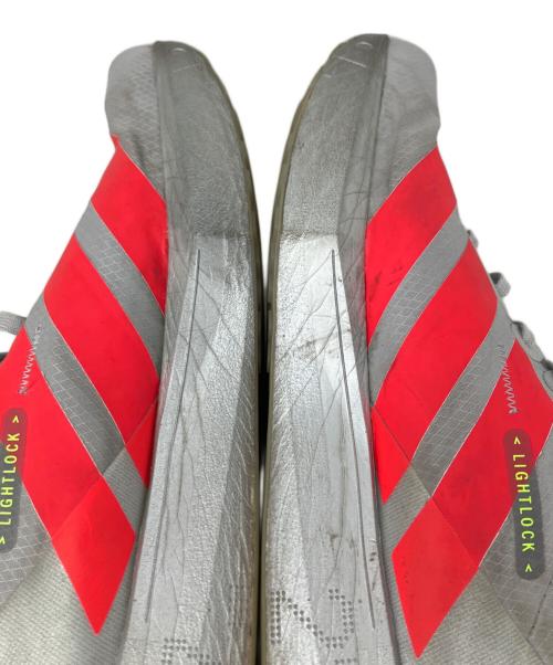adidas（アディダス）adidas (アディダス) adidas ADIZERO JAPAN 9 ランニングシューズ シルバー×レッド サイズ:26㎝の古着・服飾アイテム