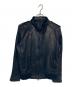 ROIAL INTL（ROIAL INTL）の古着「ROIAL INTL シングルライダースジャケット」｜ブラック