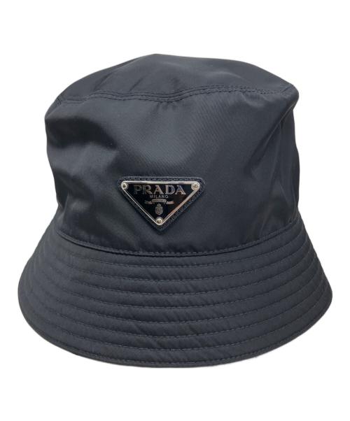 PRADA（プラダ）PRADA (プラダ) PRADA バケットハット ブラック サイズ:Mの古着・服飾アイテム