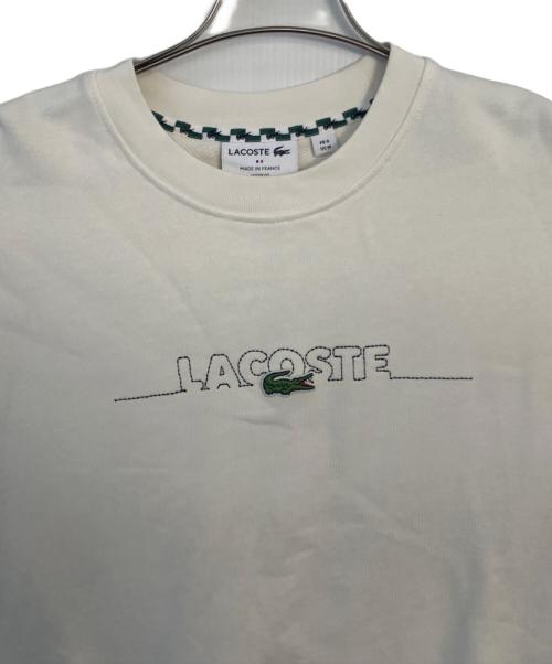 LACOSTE（ラコステ）LACOSTE (ラコステ) LACOSTE スウェット ホワイト サイズ:Lの古着・服飾アイテム