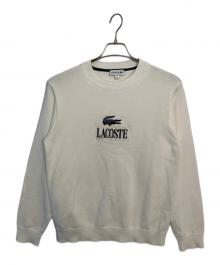 LACOSTE（ラコステ）の古着「LACOSTE 薄手ニット」｜ホワイト