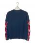 MONCLER (モンクレール) MONCLER 薄手ニット ネイビー×レッド×ネイビー サイズ:Free：20000円