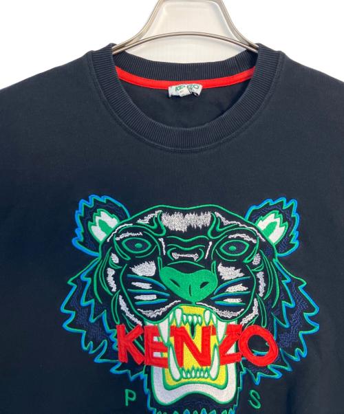 KENZO（ケンゾー）KENZO (ケンゾー) KENZO 刺繍スウェット ブラック サイズ:Ｌの古着・服飾アイテム