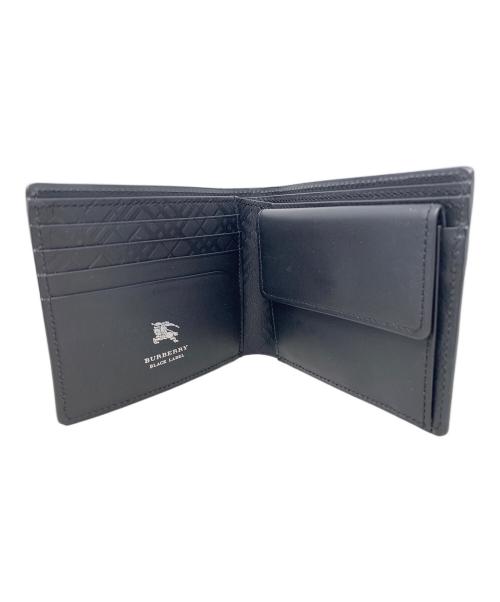 BURBERRY BLACK LABEL（バーバリーブラックレーベル）BURBERRY BLACK LABEL (バーバリーブラックレーベル) 2つ折り財布 ブラックの古着・服飾アイテム