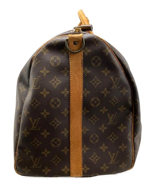 LOUIS VUITTON（ルイ ヴィトン）LOUIS VUITTON (ルイ ヴィトン) LOUIS VUITTON モノグラム キーポル・バンドリエール55 ボストンバッグ ブラウンの古着・服飾アイテム