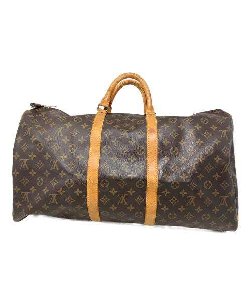 LOUIS VUITTON（ルイ ヴィトン）LOUIS VUITTON (ルイ ヴィトン) LOUIS VUITTON モノグラム キーポル・バンドリエール55 ボストンバッグ ブラウンの古着・服飾アイテム