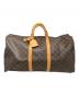 LOUIS VUITTON（ルイ ヴィトン）の古着「LOUIS VUITTON モノグラム キーポル・バンドリエール55 ボストンバッグ」｜ブラウン