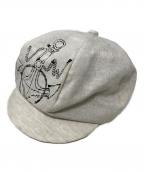 Vivienne Westwood×MOON BATヴィヴィアンウエストウッド×ムーンバット）の古着「Vivienne Westwood MOON BAT キャスケット」｜アイボリー