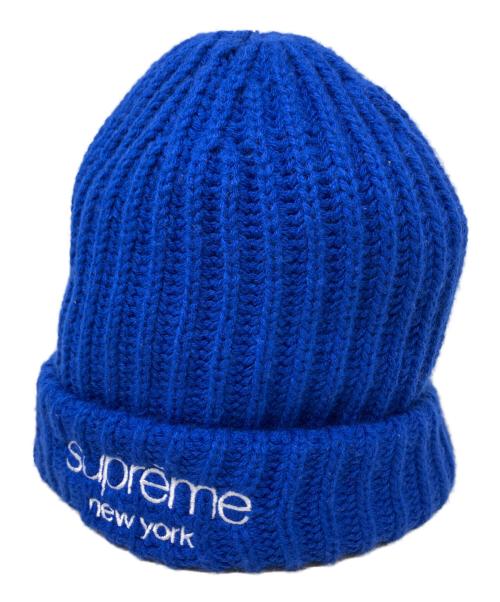 SUPREME（シュプリーム）Supreme (シュプリーム) Supreme ニット帽 ブルーの古着・服飾アイテム