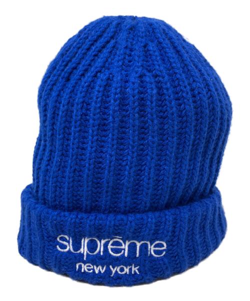 SUPREME（シュプリーム）Supreme (シュプリーム) Supreme ニット帽 ブルーの古着・服飾アイテム