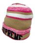 SUPREME（シュプリーム）の古着「Supreme ニット帽」｜ピンク×ベージュ