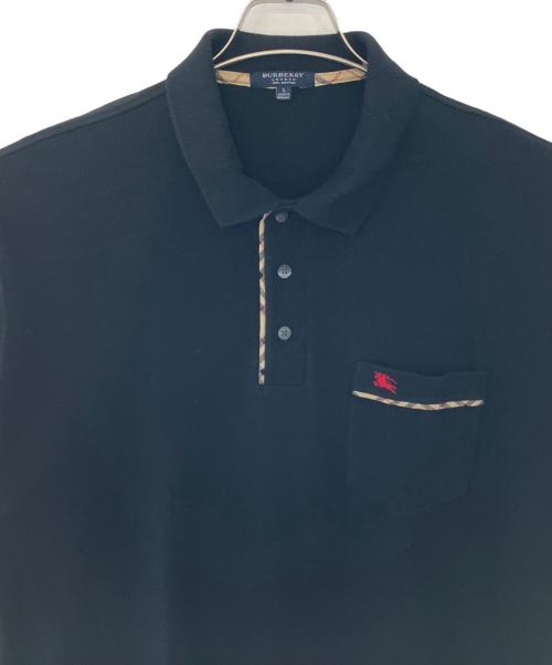 BURBERRY LONDON（バーバリーロンドン）BURBERRY LONDON (バーバリーロンドン) BURBERRY LONDON ポロシャツ ブラック サイズ:Lの古着・服飾アイテム