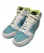 NIKEナイキ）の古着「NIKE ハイカットスニーカー」｜ホワイト×スカイブルー