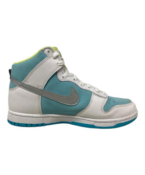 NIKE（ナイキ）NIKE (ナイキ) NIKE ハイカットスニーカー ホワイト×スカイブルー サイズ:26.5㎝の古着・服飾アイテム