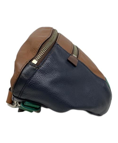 COACH（コーチ）COACH (コーチ) COACH ボディバッグ ブラウン×グリーンの古着・服飾アイテム