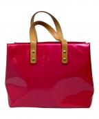 LOUIS VUITTONルイ ヴィトン）の古着「LOUIS VUITTON ヴェルニ リードPM ハンドバッグ」｜フューシャピンク