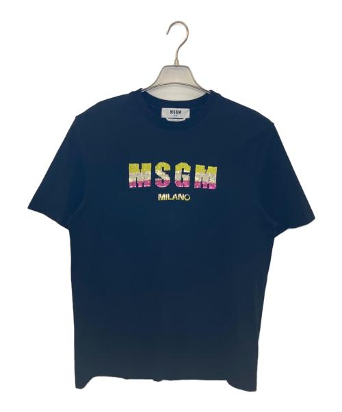 MSGM（エムエスジーエム）MSGM (エムエスジーエム) MSGM 半袖カットソー ブラック サイズ:Sの古着・服飾アイテム