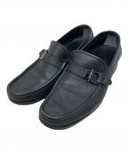 Ferragamoフェラガモ）の古着「Ferragamo レザーシューズ」｜ブラック