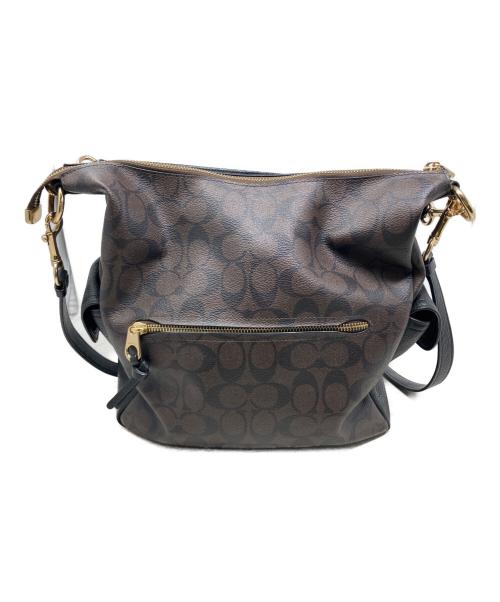 COACH（コーチ）COACH (コーチ) COACH シグネチャー 2WAYバッグ ブラウンの古着・服飾アイテム