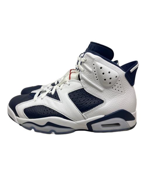 NIKE（ナイキ）NIKE (ナイキ) NIKE AIR JORDAN 6 RETRO スニーカー ホワイト×ネイビー サイズ:27.5cmの古着・服飾アイテム