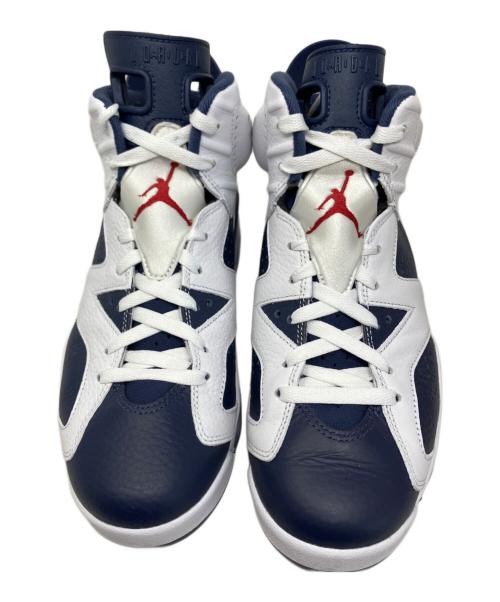 NIKE（ナイキ）NIKE (ナイキ) NIKE AIR JORDAN 6 RETRO スニーカー ホワイト×ネイビー サイズ:27.5cmの古着・服飾アイテム