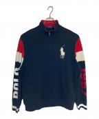 POLO RALPH LAURENポロ・ラルフローレン）の古着「ハーフジップスウェット」｜ネイビー