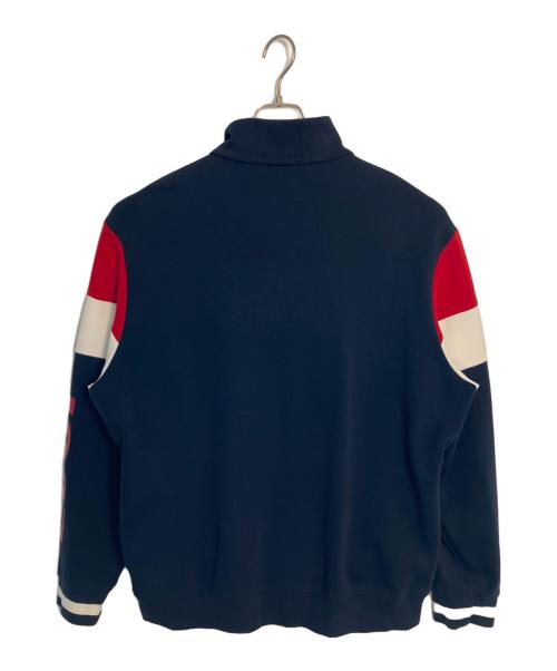 POLO RALPH LAUREN（ポロ・ラルフローレン）POLO RALPH LAUREN (ポロ・ラルフローレン) ハーフジップスウェット ネイビー サイズ:XLの古着・服飾アイテム