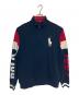 POLO RALPH LAUREN（ポロ・ラルフローレン）の古着「ハーフジップスウェット」｜ネイビー