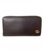 GUCCIグッチ）の古着「GUCCI GGマーモント 長財布」｜ブラウン