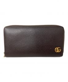 GUCCI（グッチ）の古着「GUCCI GGマーモント 長財布」｜ブラウン