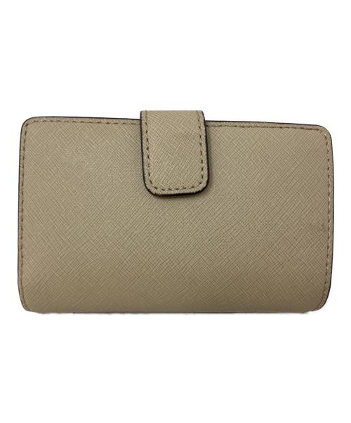 MICHAEL KORS（マイケル・コース）MICHAEL KORS (マイケル・コース) MICHAEL KORS 2つ折り財布 ベージュの古着・服飾アイテム