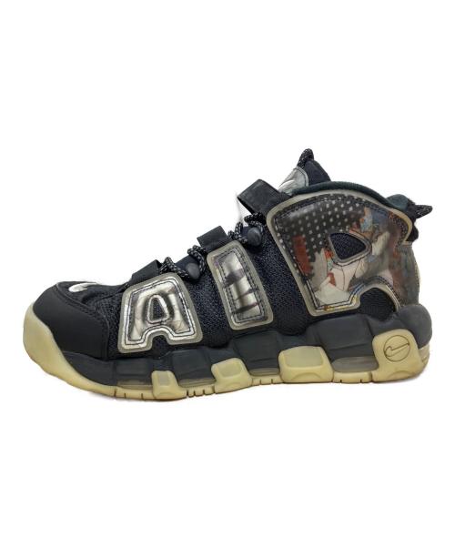 NIKE（ナイキ）NIKE (ナイキ) NIKE AIR MORE UPTEMPO 96 歌川国芳 ハイカットスニーカー ブラック サイズ:28.5cmの古着・服飾アイテム