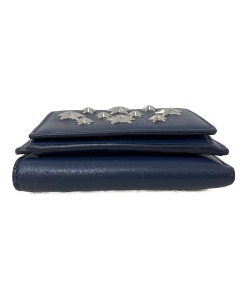 JIMMY CHOO（ジミーチュウ）JIMMY CHOO (ジミーチュウ) JIMMY CHOO コンパクトウォレット ネイビーの古着・服飾アイテム