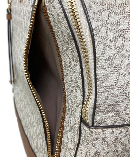 MICHAEL KORS（マイケル・コース）MICHAEL KORS (マイケル・コース) MICHAEL KORS リュック ホワイト×ブラウンの古着・服飾アイテム
