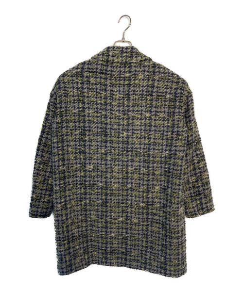 HERNO（ヘルノ）HERNO (ヘルノ) HERNO ステンカラーコート グレー×グリーン サイズ:42の古着・服飾アイテム