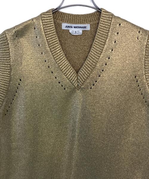 JUNYA WATANABE（ジュンヤワタナベ）junya watanabe (ジュンヤワタナベ) junya watanabe ベスト ゴールド サイズ:Sの古着・服飾アイテム
